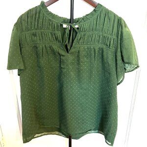 Loft Blouse Size L Green